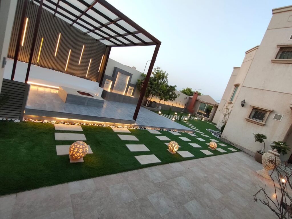 تنسيق حدائق حي الشاطئ